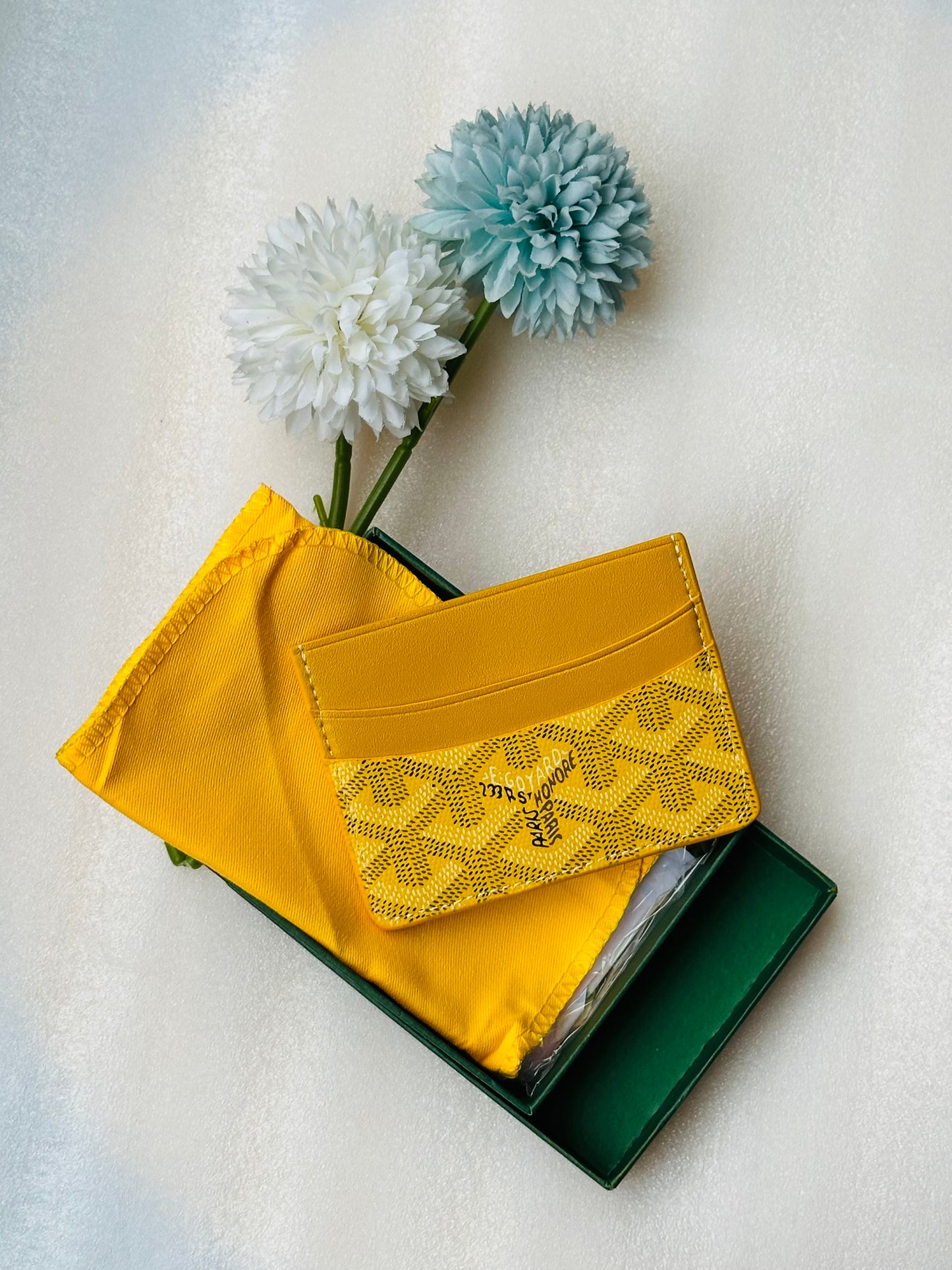 Goyard cardholder yellow
