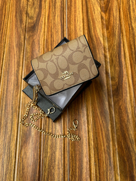 Coach wallet with chain ( remove able chain )