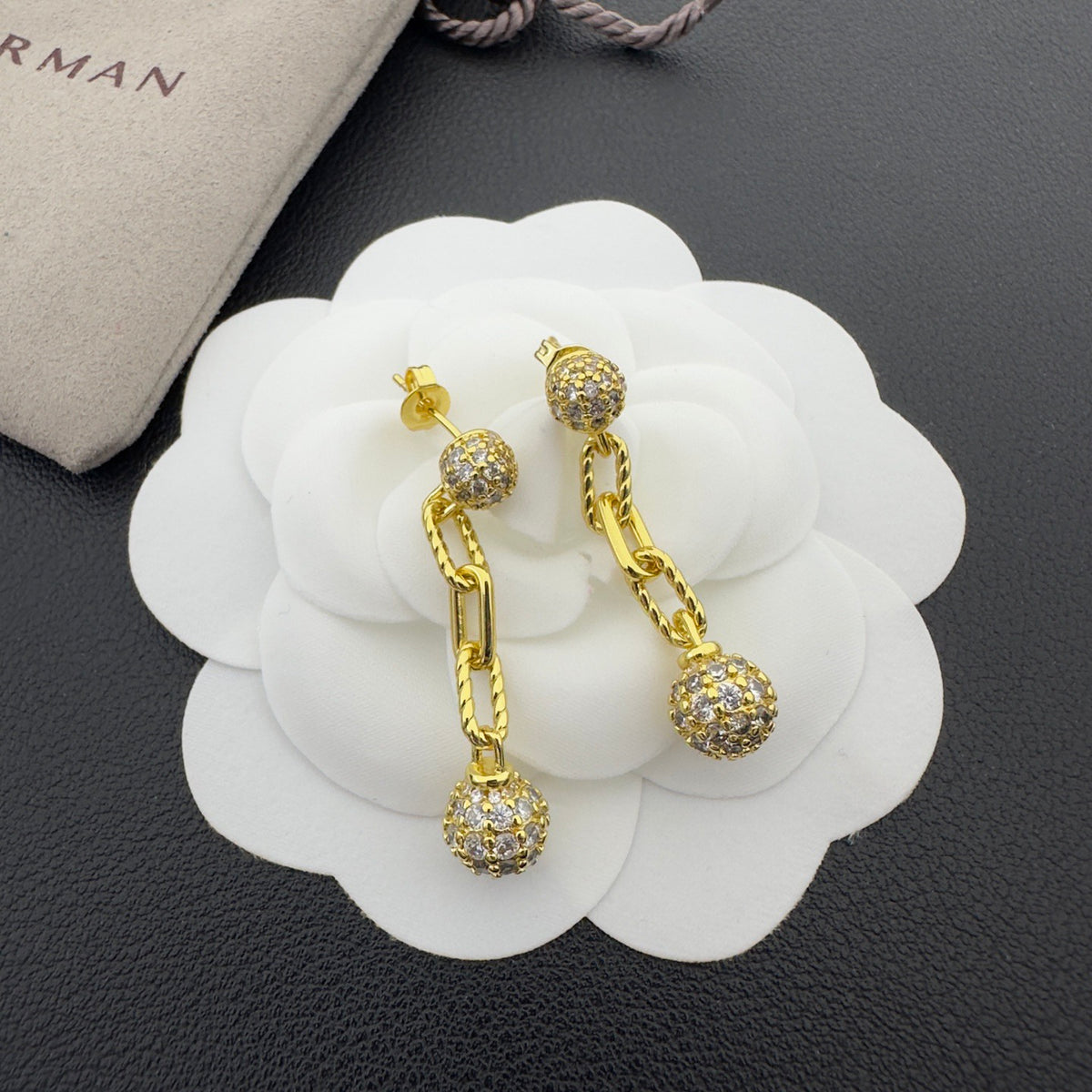 D a v i d Y u r m a n's Earrings ( silver & golden)