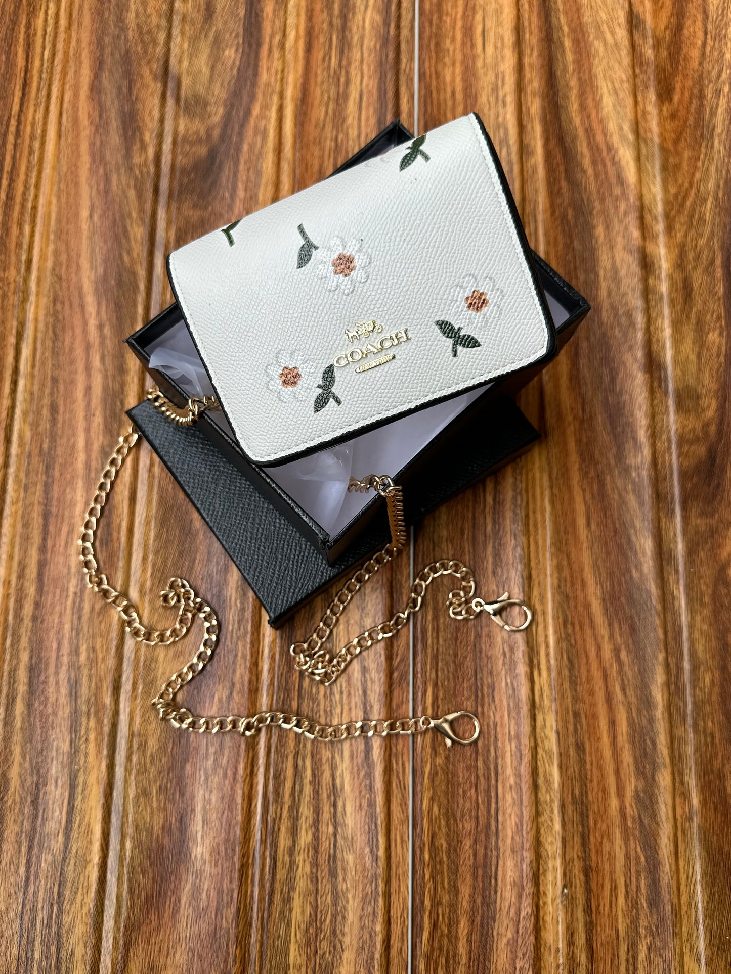 Coach wallet with chain ( remove able chain )