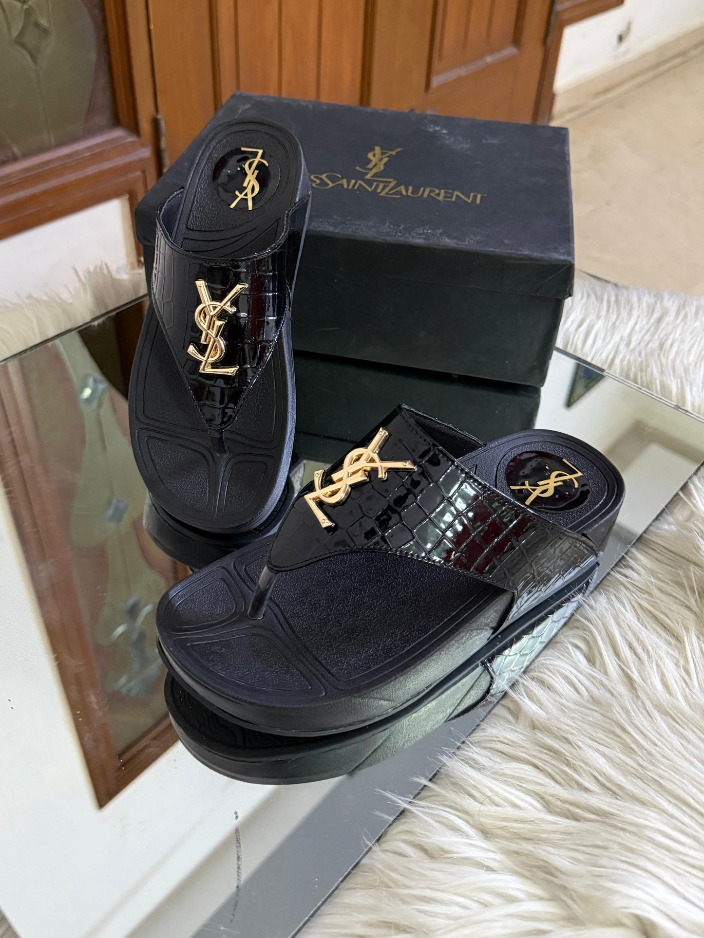 ysl slipper ( 2 colors )