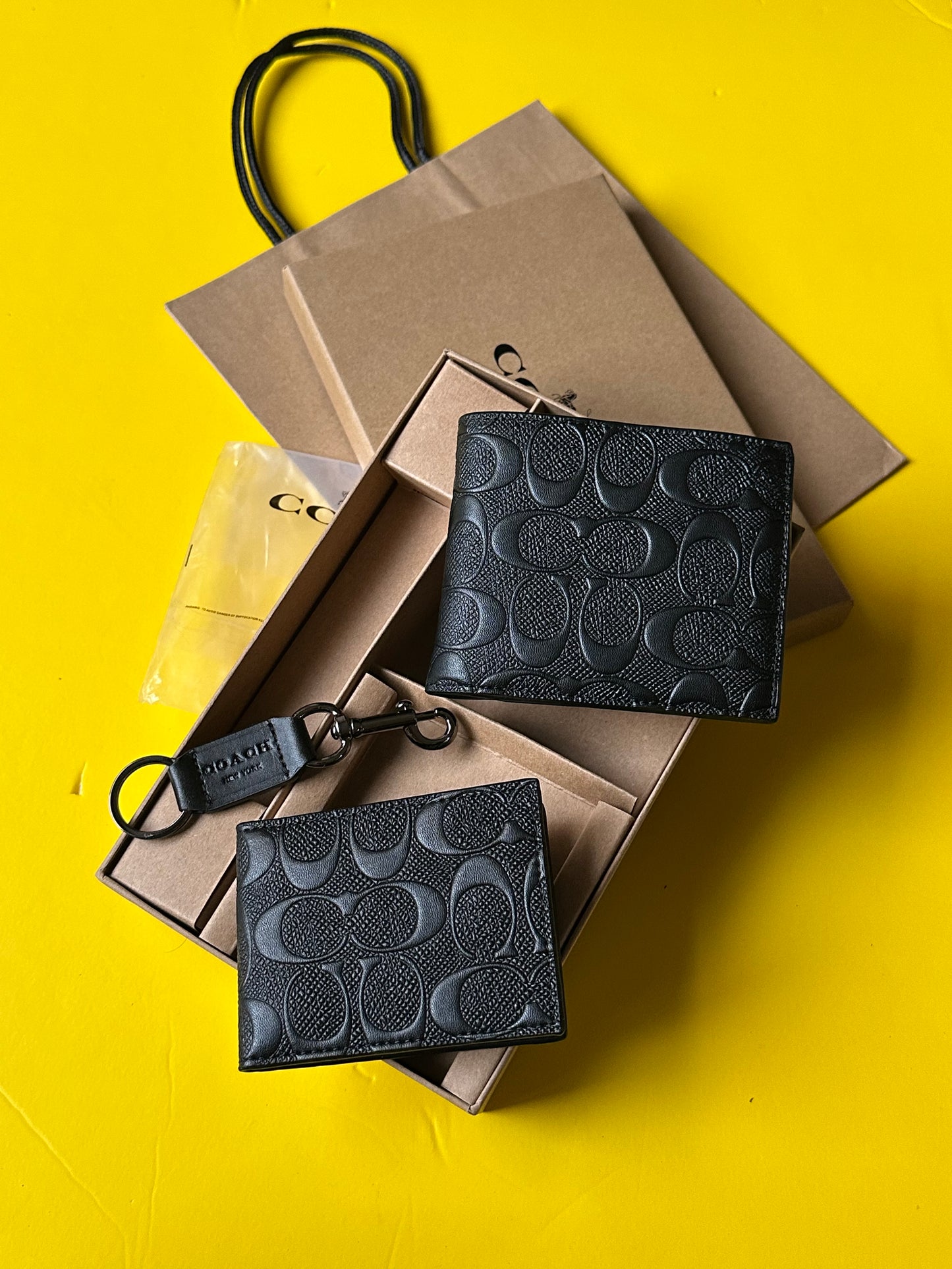 Coach wallet cardholder & keychain