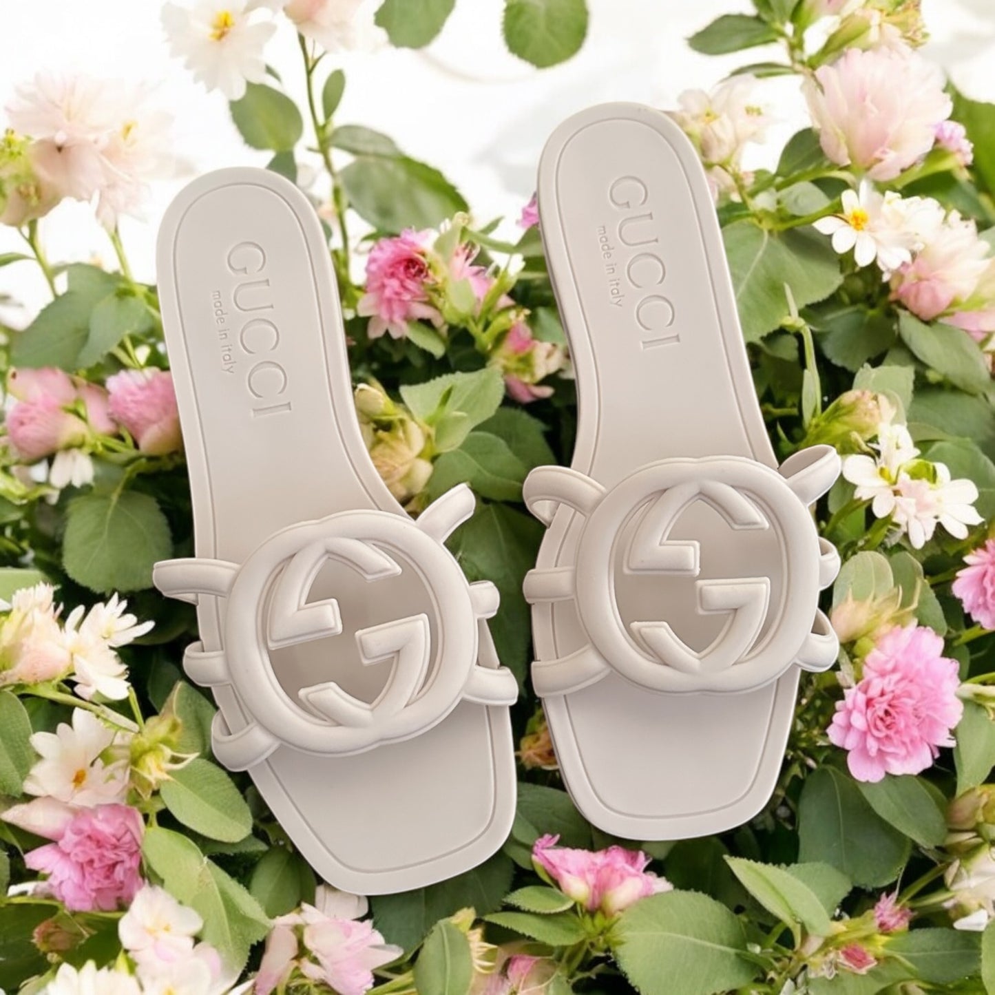 Gucci slide white/beige