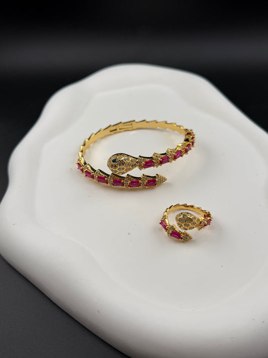 B famous brand bangle with ring