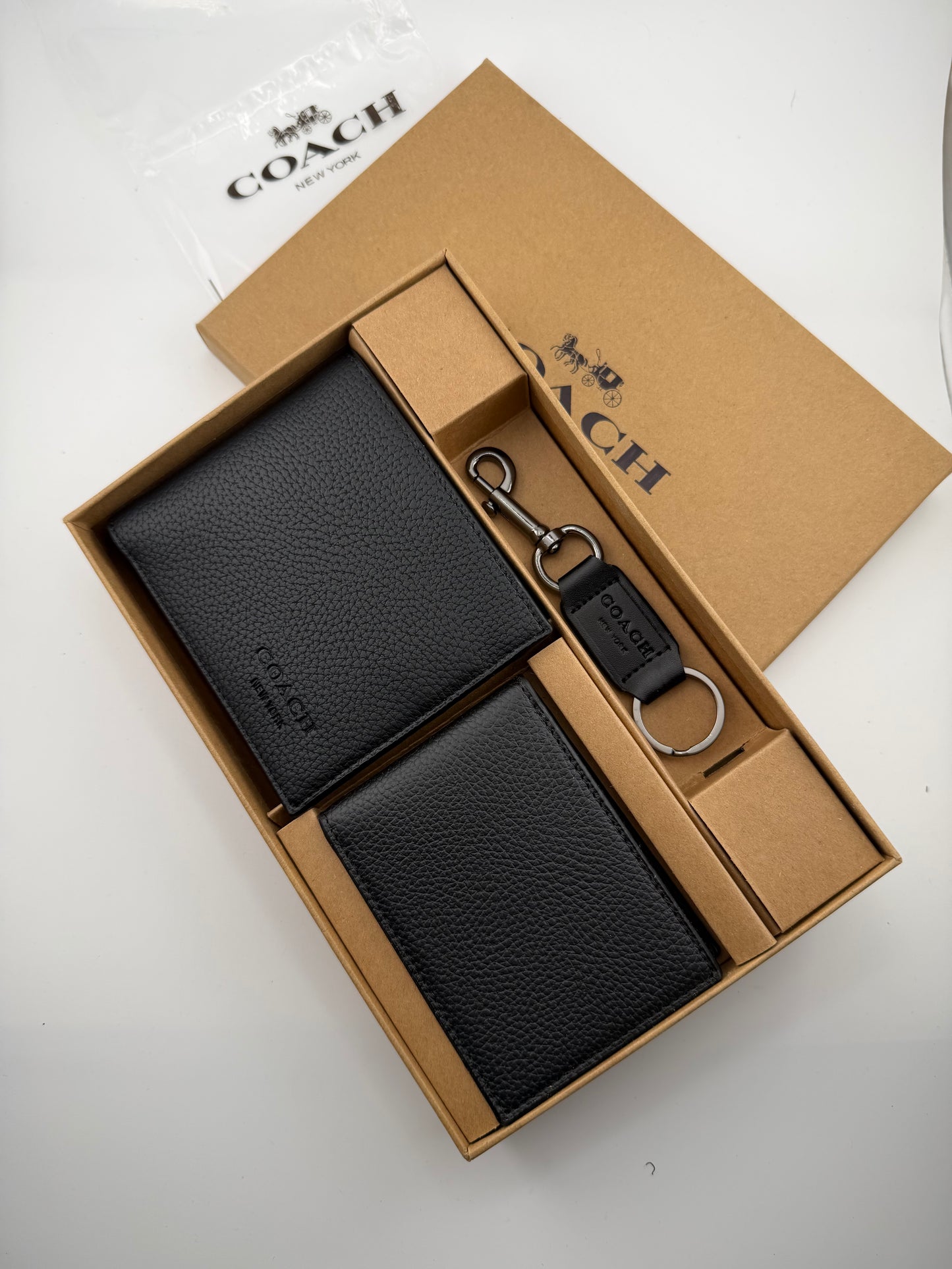 Coach wallet set cardholder & keychain