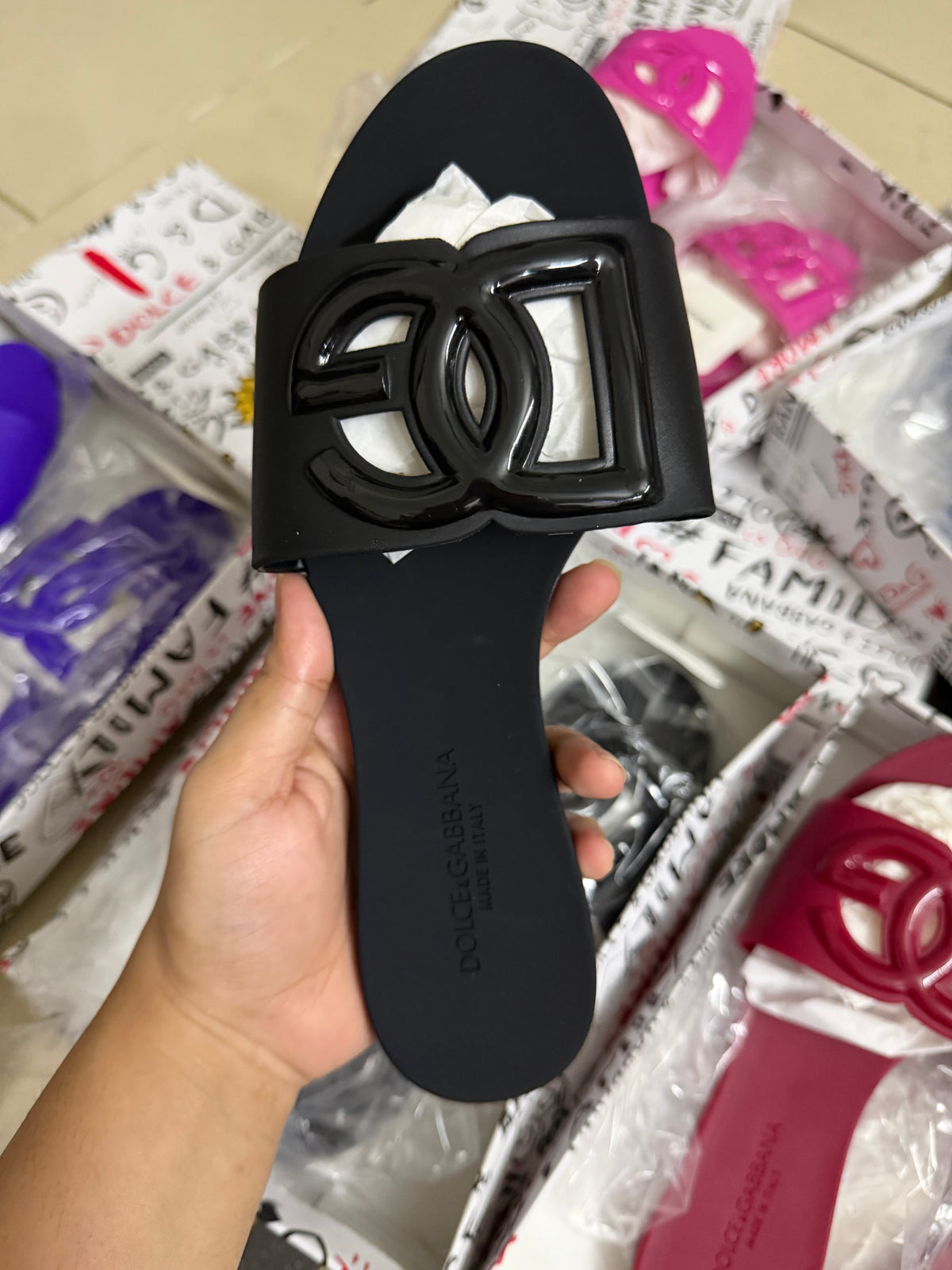 D&G famous brand slipper imported