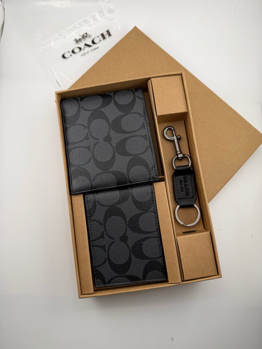 Coach wallet set cardholder & keychain
