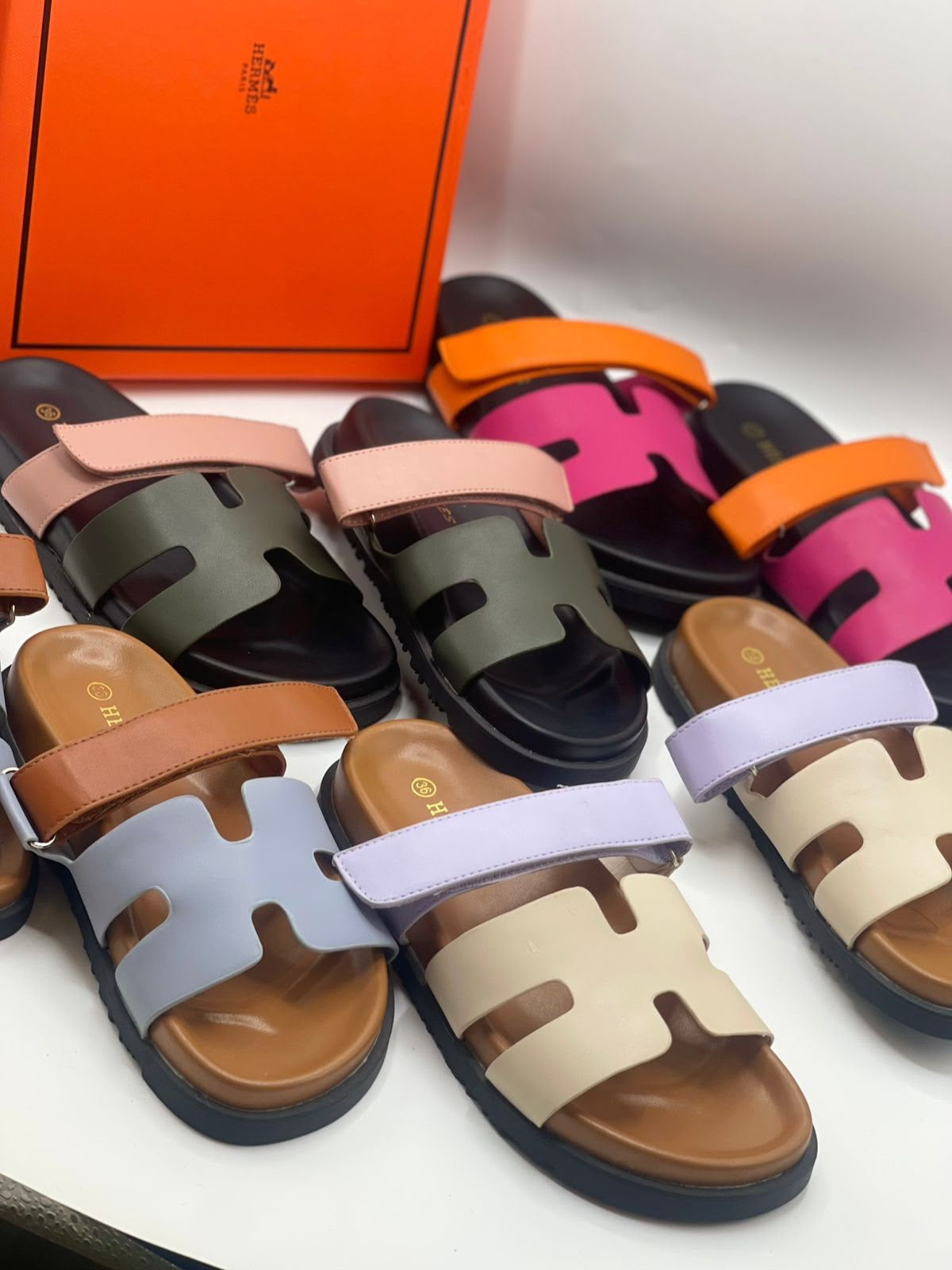 H slipper famous brand slide ( 4 colors )