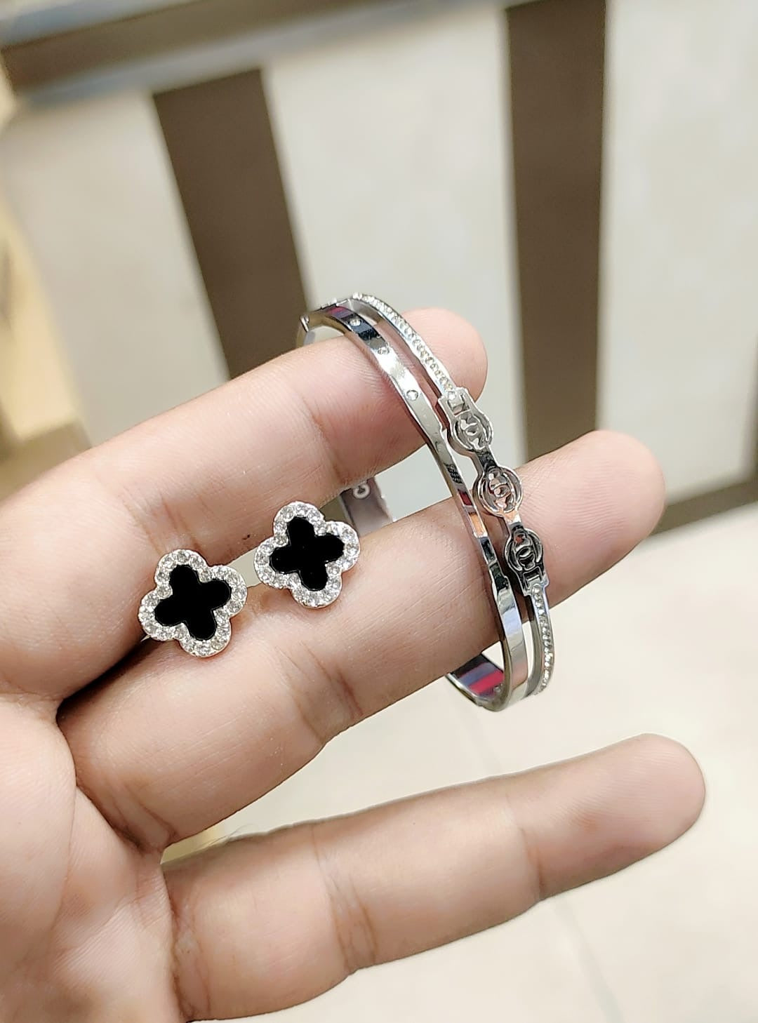 Famous brand bangle & studs ( 15 different brands )