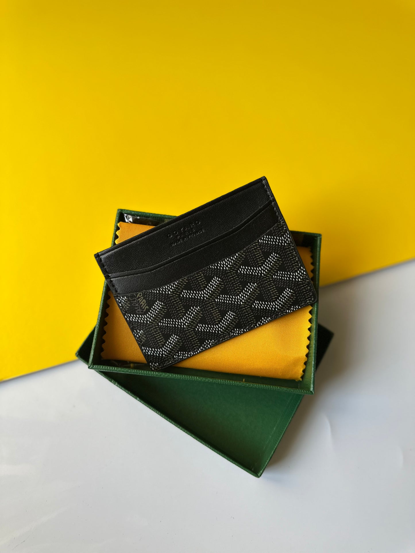 goyard cardholder black