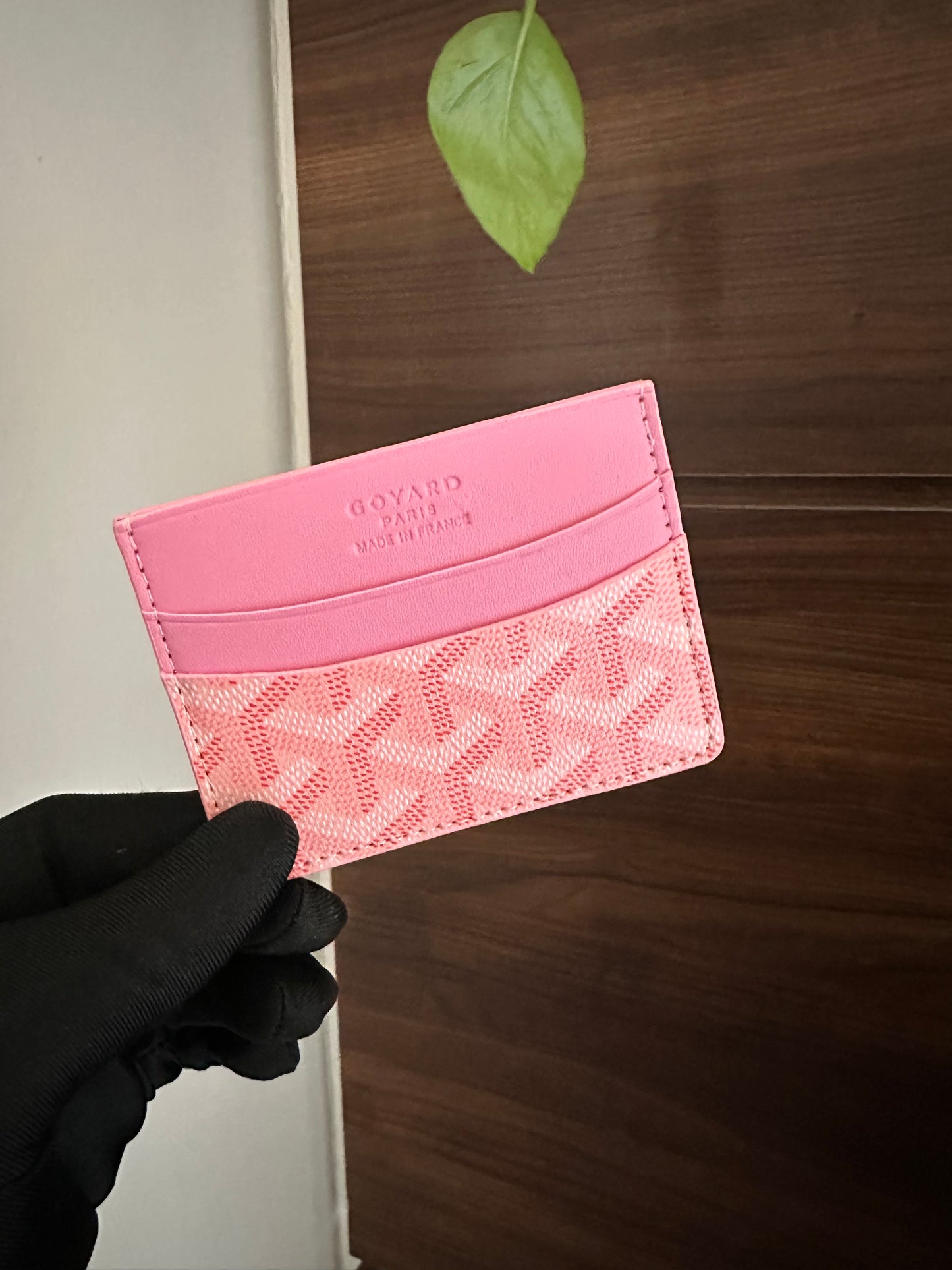 Pink Brown Black cardholder's famous brand