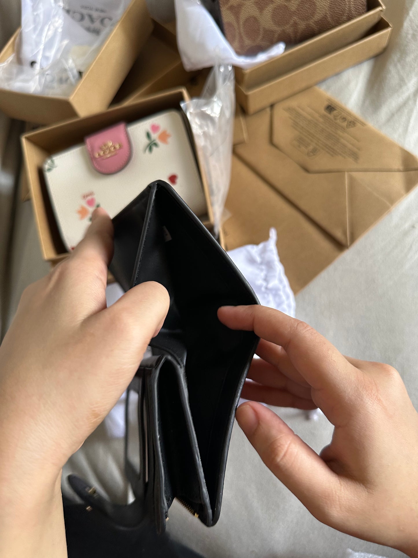 Coach wallet 3 colors