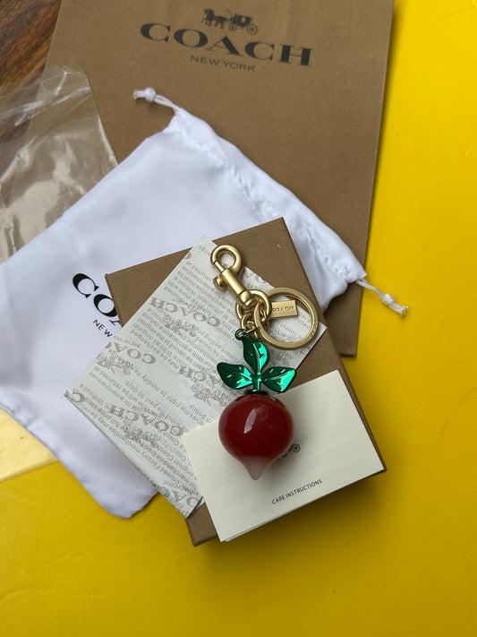 Coach charm keychain