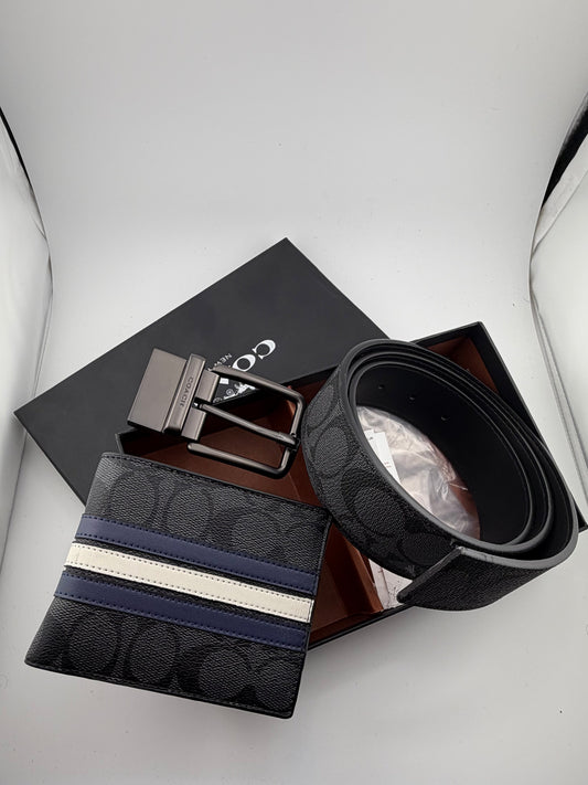 Coach wallet set cardholder & belt