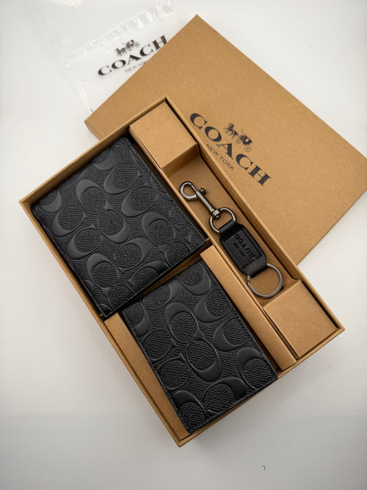 Coach wallet set cardholder & keychain