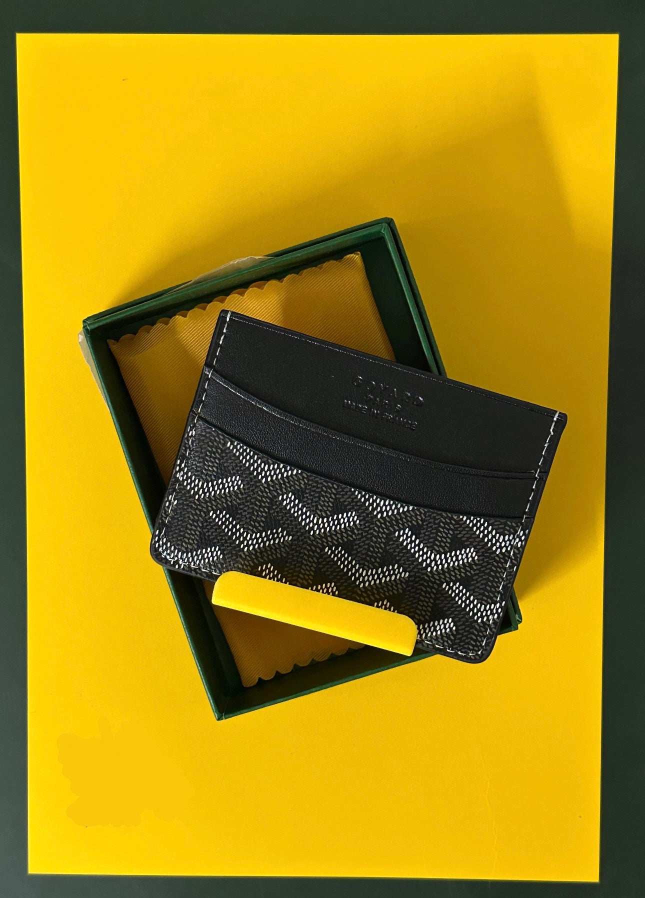 goyard cardholder black