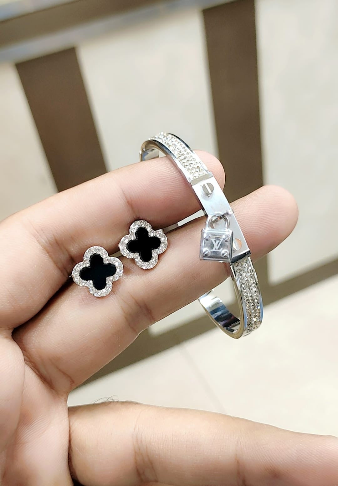Famous brand bangle & studs ( 15 different brands )