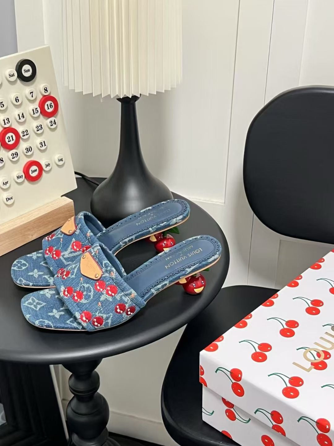 LV cherry heels ( pre order )